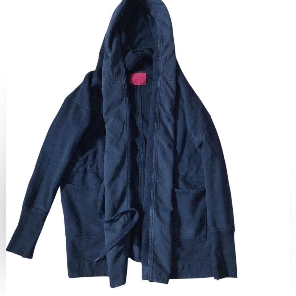 Emory Park Men's Black Open-Front Sweater Small Goth Acadamia Grunge EUC